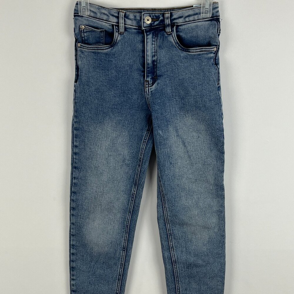 Blumind Kids Skinny Jeans Size 8 Blue Waist 24in Inseam 25in Rise 9.5in Stretch